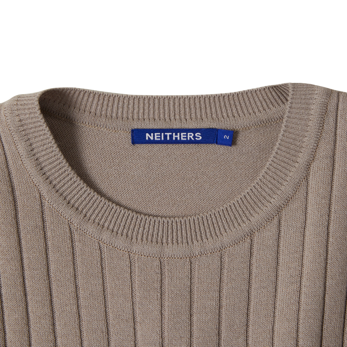 [NEITHERS] KNITTED VEST &#039;BEIGE&#039;