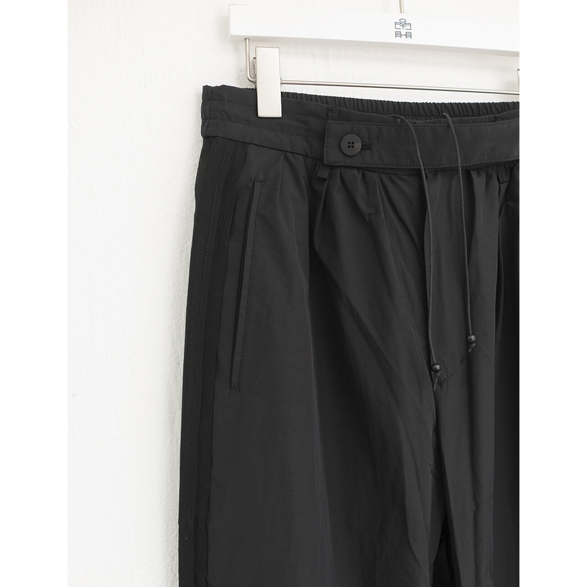 [POLYTERU] NYLON LOUNGE PANTS &#039;BLACK&#039;