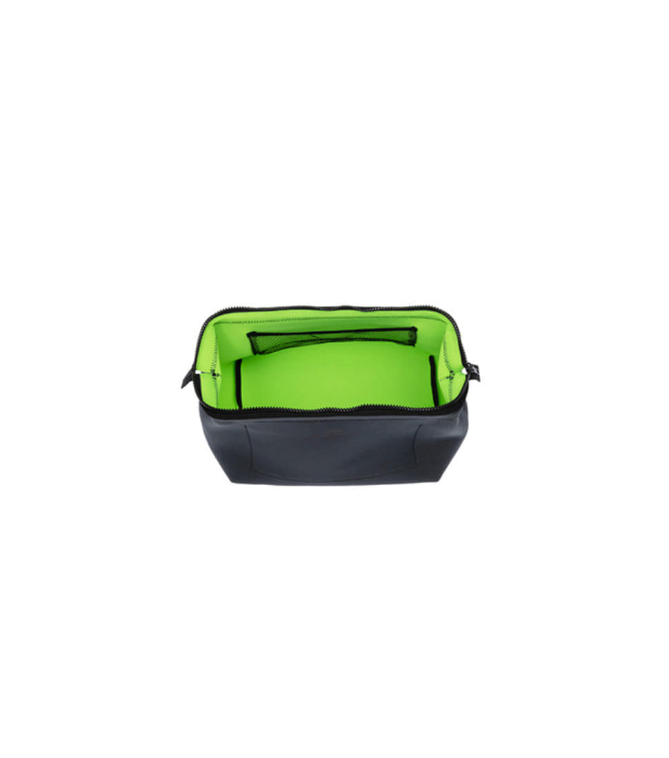 [PUEBCO]WIRED POUCH LARGE &#039;DARK GRAY x GREEN&#039;
