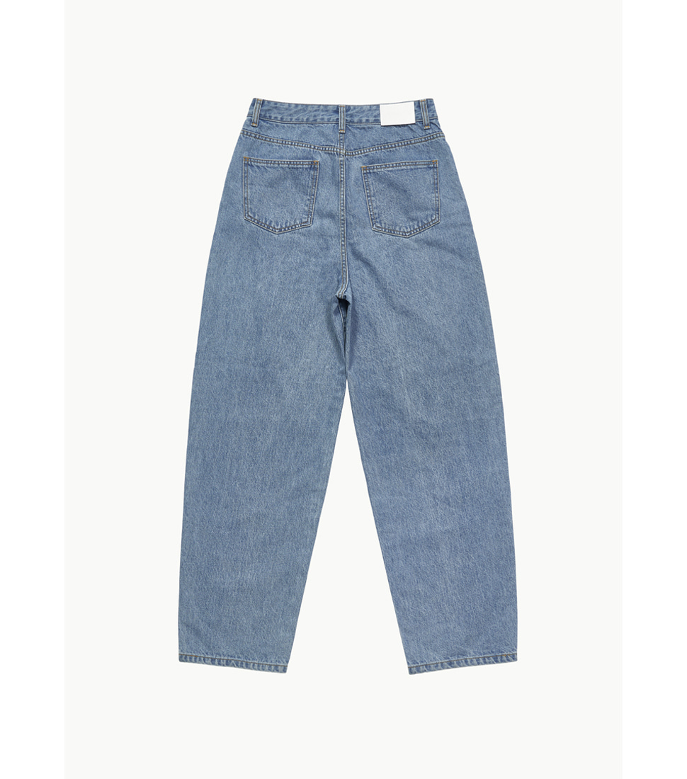 [AMOMENTO] MENS RECYCLED COTTON DENIM&#039;MID BLUE&#039;