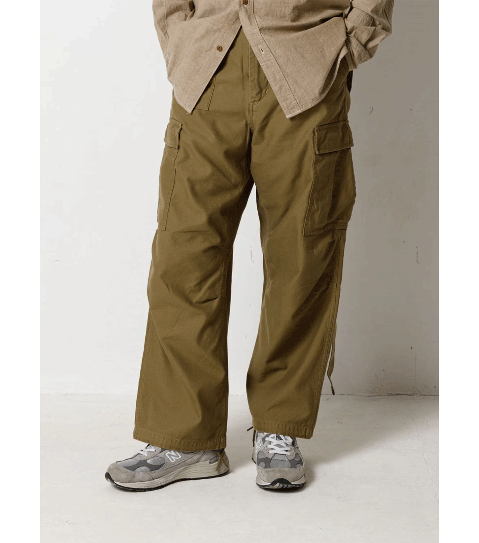 [NIGEL CABOURN]ARMY CARGO PANT&#039;GREEN&#039;