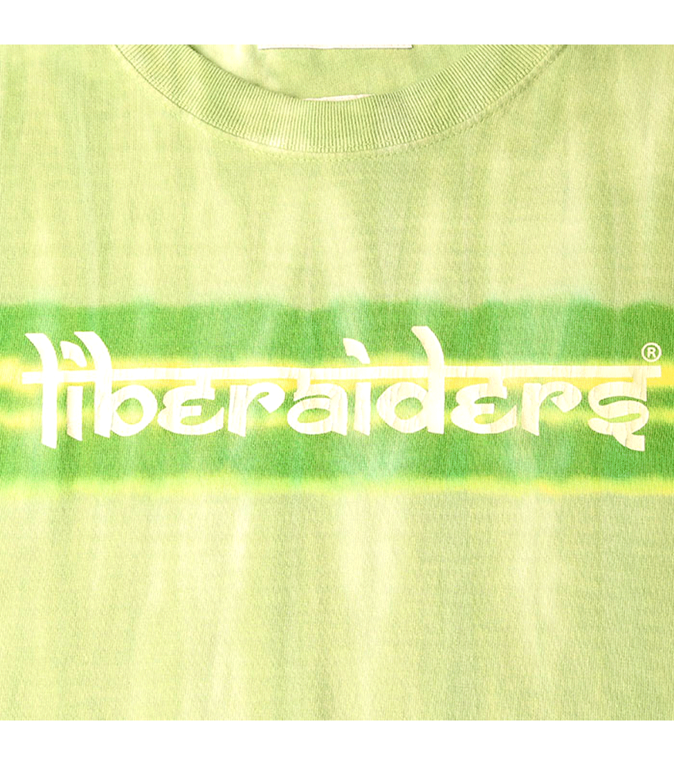 [LIBERAIDERS] BORDER TIEDYE TEE &#039;GREEN&#039;