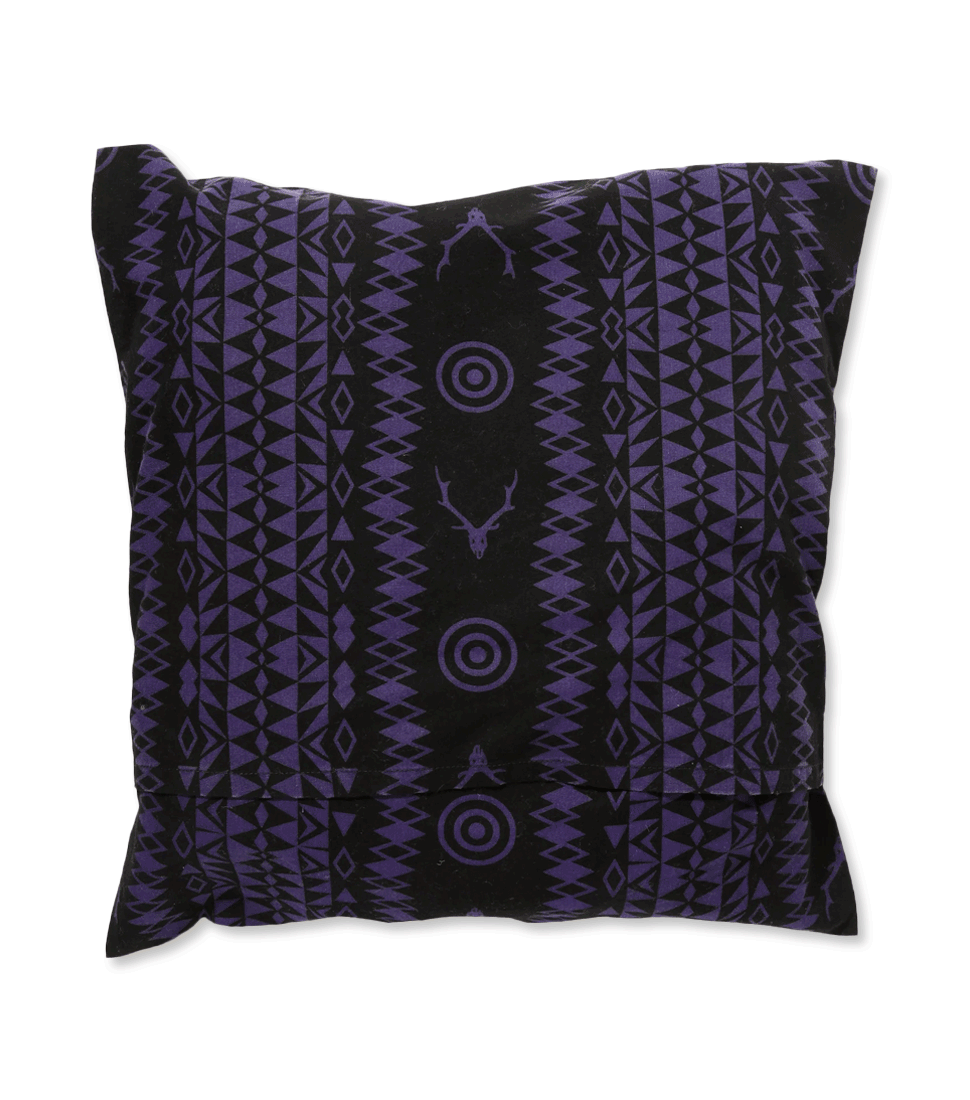 [SOUTH2 WEST8] CUSHION COVER - FLANNEL CLOTH / PRINTED&#039;SKULL&amp;TARGET&#039;