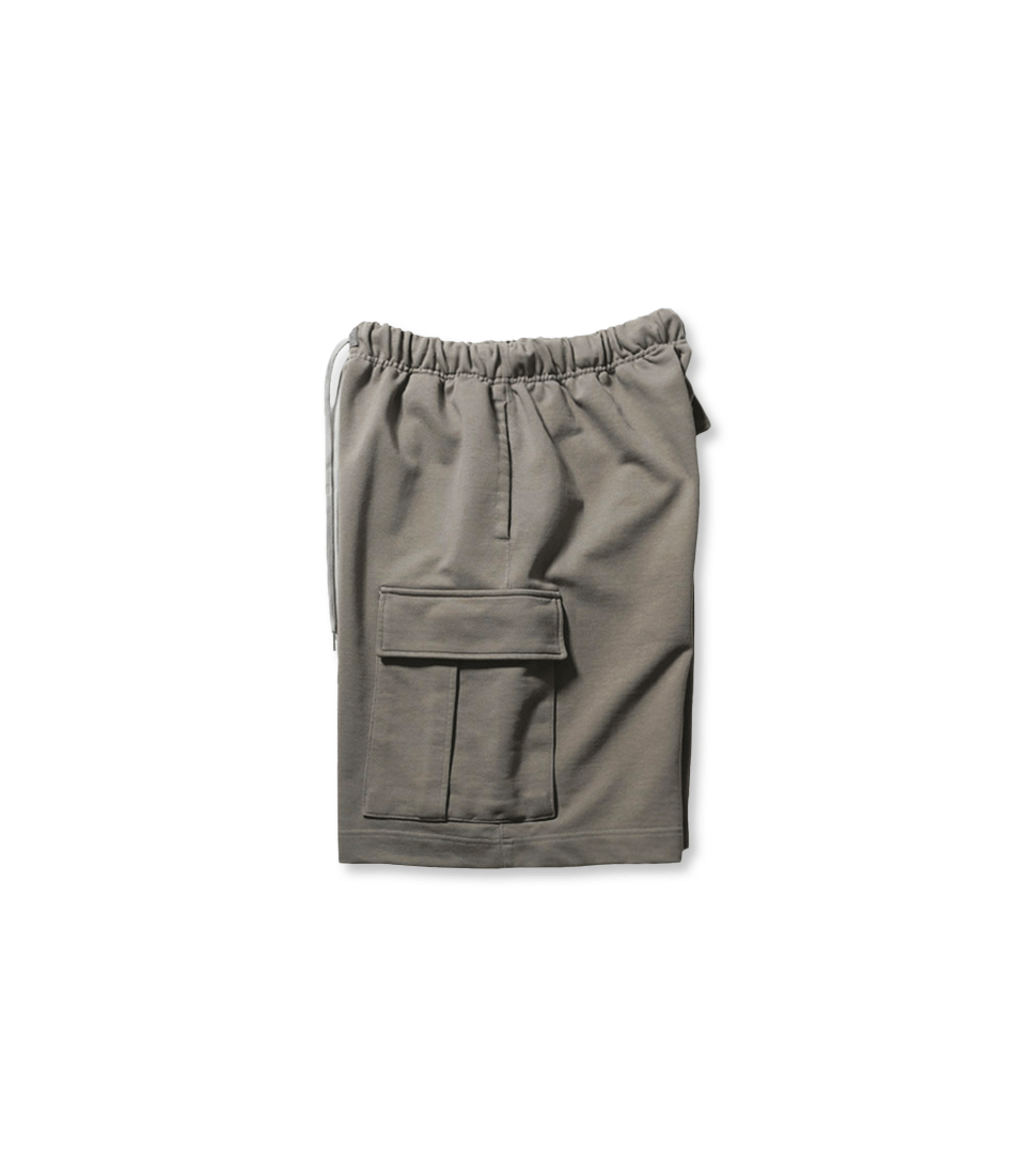 [MOIF]OVER MIL SWEAT SHORTS&#039;OLIVE GRAY&#039;