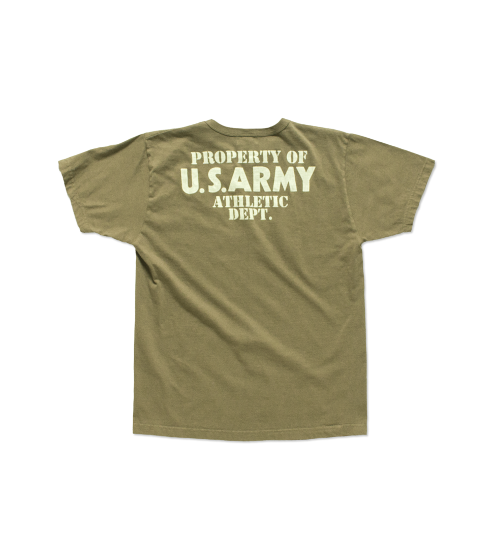 [BUZZ RICKSON&#039;S]Lot No. BR79348  PROPERTY OF U.S.ARMY T-SHIRT&#039;KHAKI’