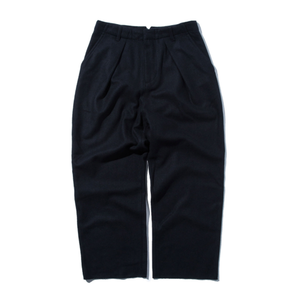 [STAND OUT STORE] WOOL WIDE PANTS &#039;DARK NAVY&#039;