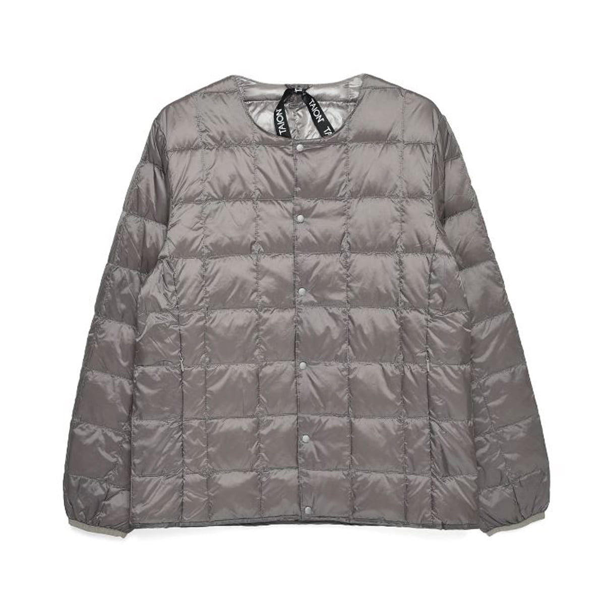 [TAION]19AW CREW NECK BUTTON DOWN JACKET (TAION-104) &#039;GRAY&#039;