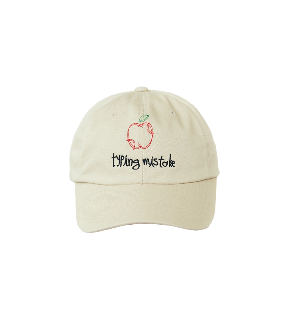 [TYPING MISTAKE] APPLE EMBROIDERY BALL CAP&#039;BEIGE&#039;