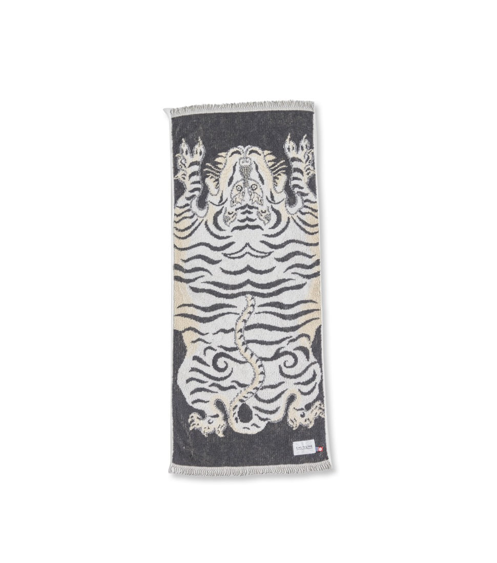 [CAL O LINE] TIBETAN TIGER BLANKET TOWEL (SMALL)&#039;WHITE’