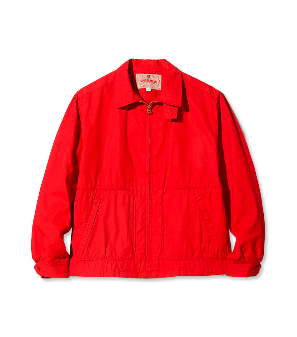 [SUGAR CANE]SC15293WEATHER CLOTH SPORT JACKET&#039;RED’