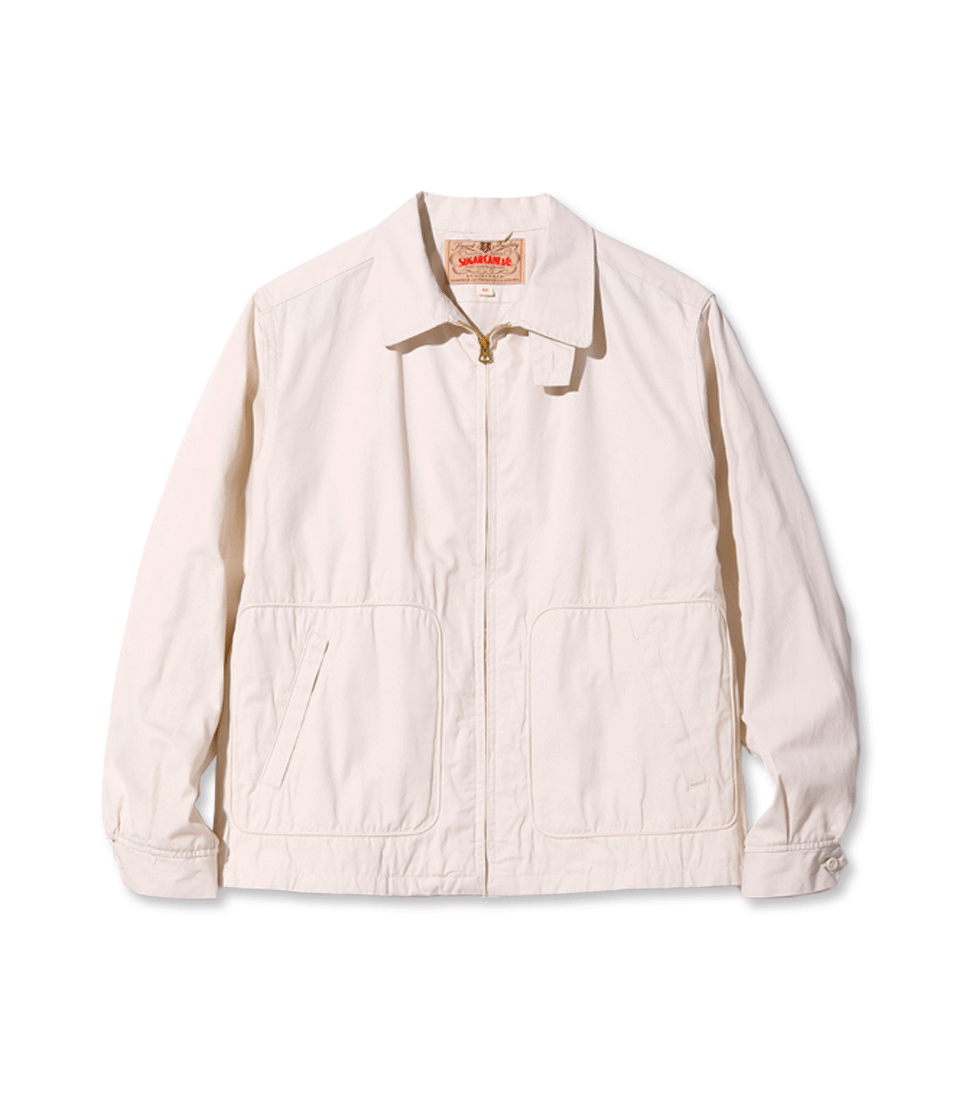 [SUGAR CANE]SC15293WEATHER CLOTH SPORT JACKET&#039;WHITE’
