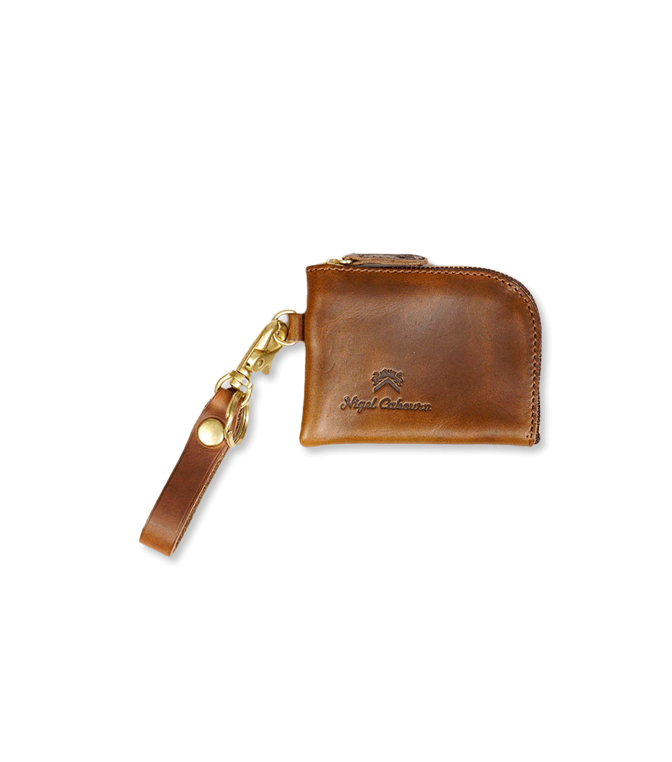 [NIGEL CABOURN]COIN CASE PEAT LABEL&#039;BROWN&#039;