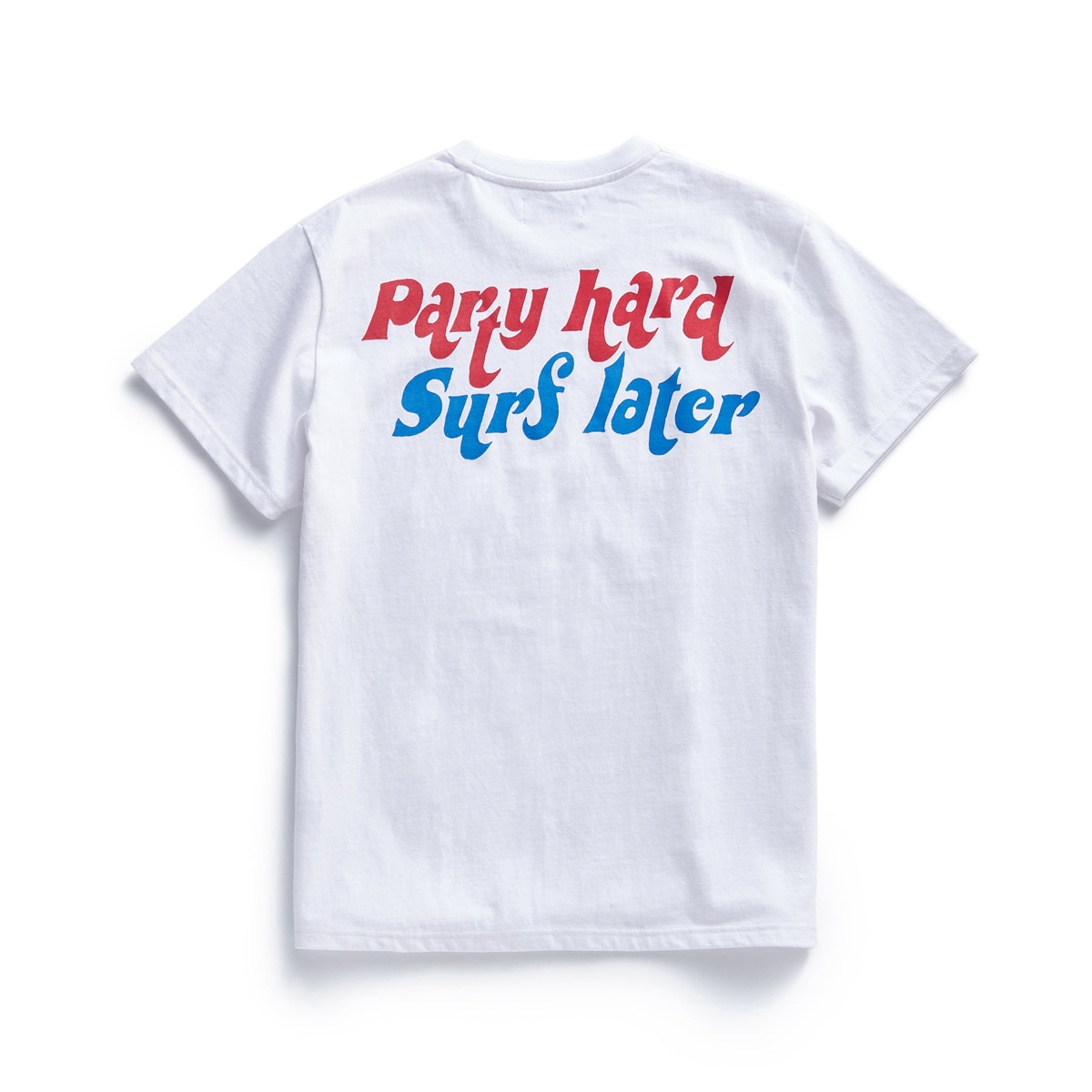 [BLOWIND] &quot;PARTY HARD SURF LATER&quot; TEE &#039;WHITE&#039;